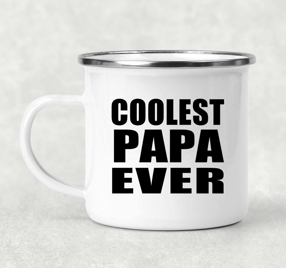 Coolest Papa Ever - 12oz Camping Mug