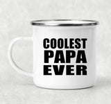 Coolest Papa (Grandpa) Ever - 12oz Camping Mug