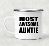 Most Awesome Auntie - 12oz Camping Mug