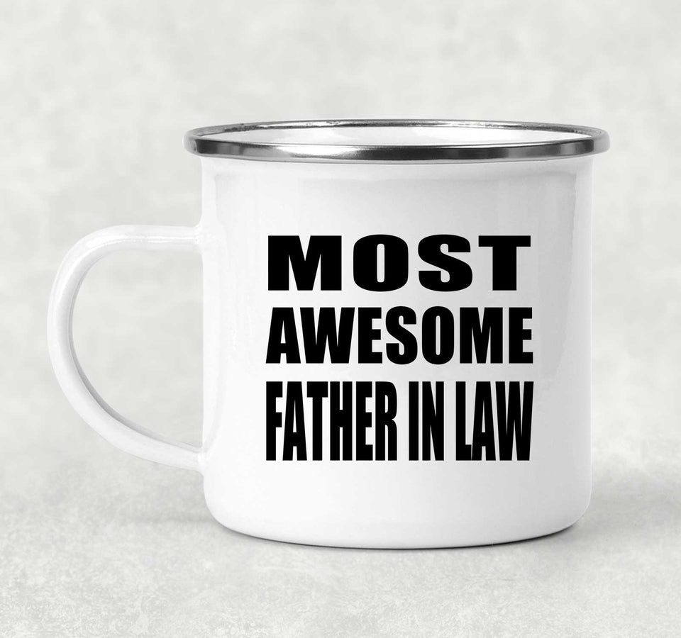 Most Awesome Father In Law - 12oz Camping Mug
