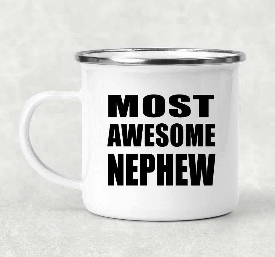 Most Awesome Nephew - 12oz Camping Mug