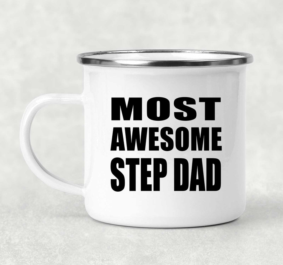 Most Awesome Step Dad - 12oz Camping Mug
