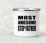 Most Awesome Step Father - 12oz Camping Mug
