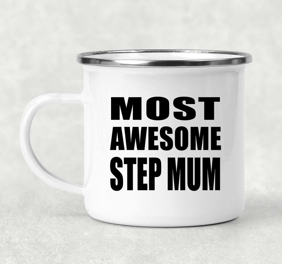 Most Awesome Step Mum - 12oz Camping Mug