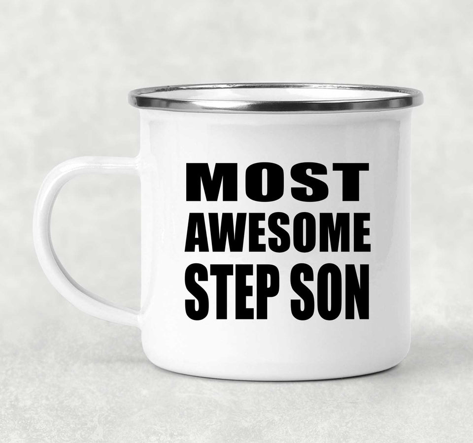 Most Awesome Step Son - 12oz Camping Mug
