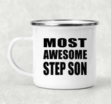 Most Awesome Step Son - 12oz Camping Mug