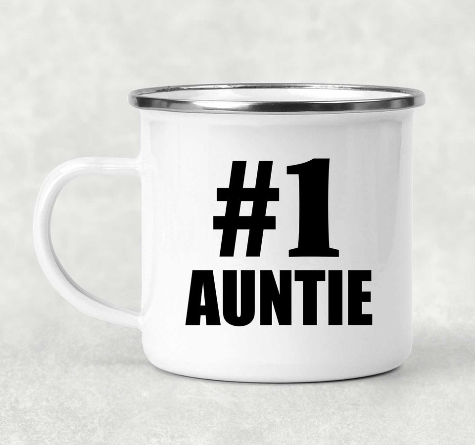Number One #1 Auntie - 12oz Camping Mug