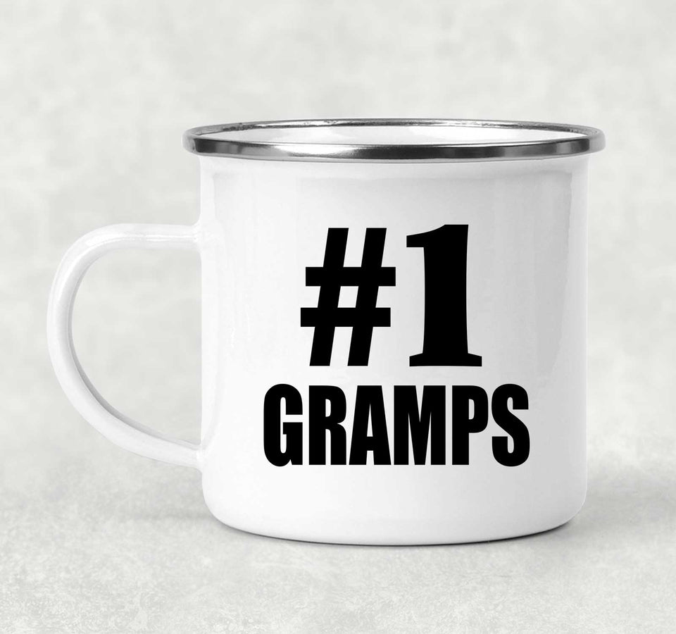 Number One #1 Gramps - 12oz Camping Mug