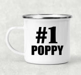 Number One #1 Poppy - 12oz Camping Mug