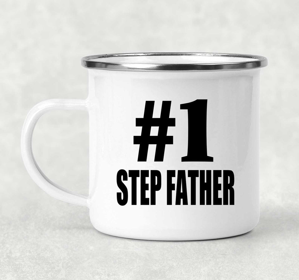Number One #1 Step Father - 12oz Camping Mug