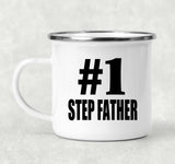 Number One #1 Step Father - 12oz Camping Mug