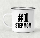 Number One #1 Step Mom - 12oz Camping Mug
