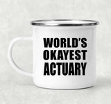 World's Okayest Actuary - 12oz Camping Mug