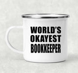 World's Okayest Bookkeeper - 12oz Camping Mug