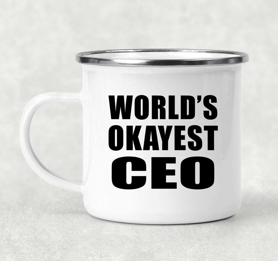 World's Okayest CEO - 12oz Camping Mug