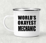 World's Okayest Mechanic - 12oz Camping Mug