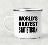 World's Okayest Statistician - 12oz Camping Mug