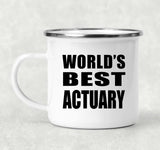World's Best Actuary - 12oz Camping Mug