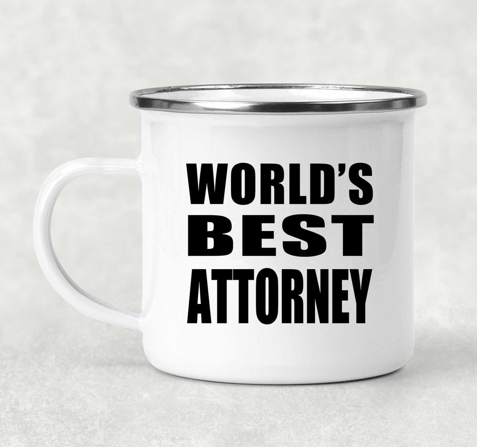 World's Best Attorney - 12oz Camping Mug