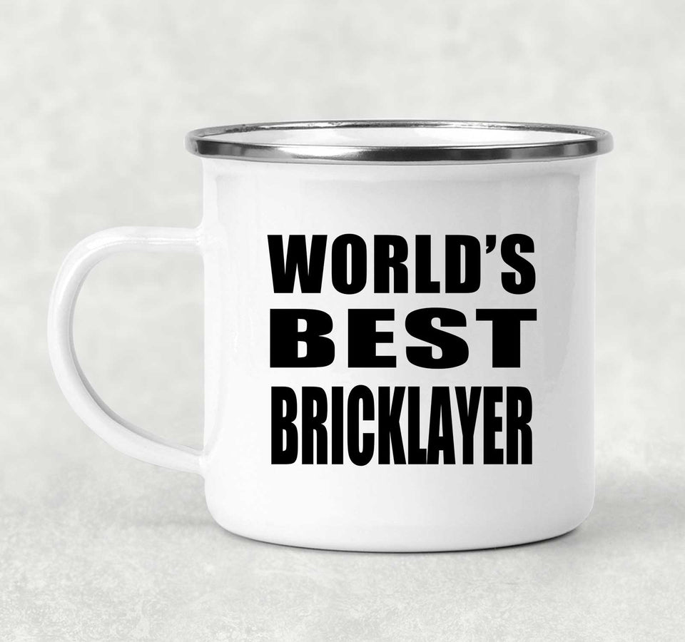 World's Best Bricklayer - 12oz Camping Mug