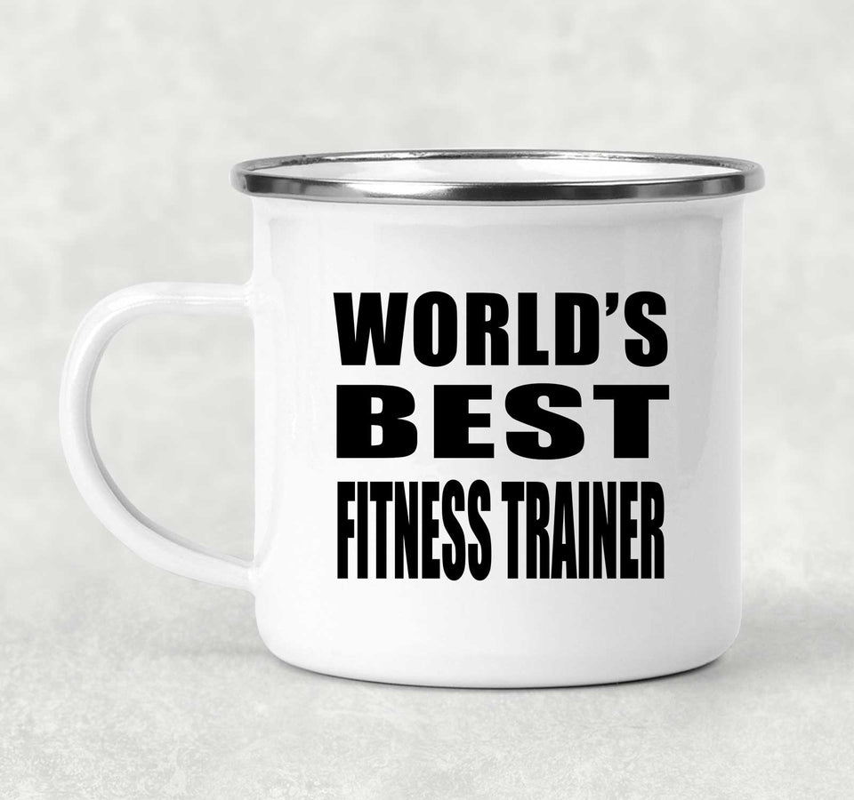 World's Best Fitness Trainer - 12oz Camping Mug