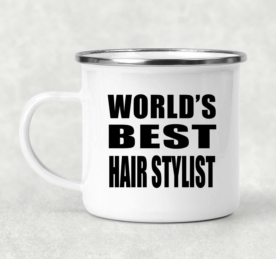 World's Best Hair Stylist - 12oz Camping Mug