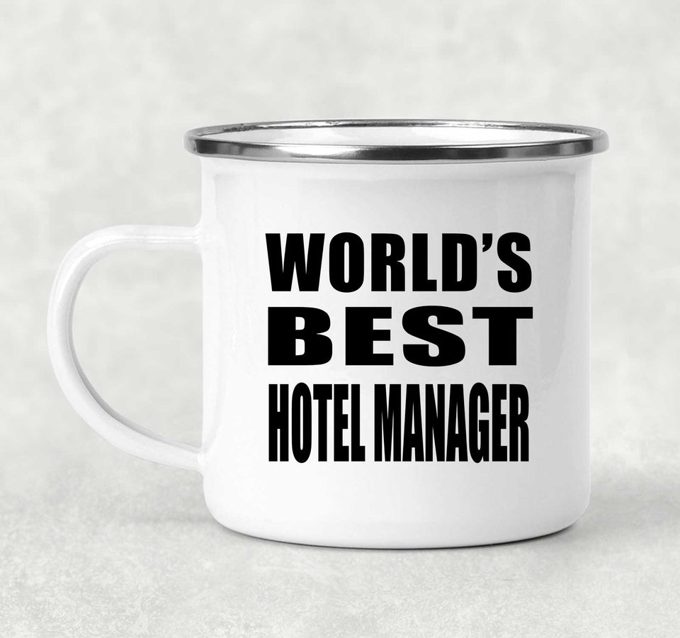 World's Best Hotel Manager - 12oz Camping Mug