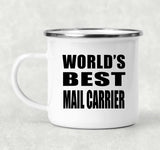World's Best Mail Carrier - 12oz Camping Mug