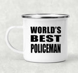 World's Best Policeman - 12oz Camping Mug