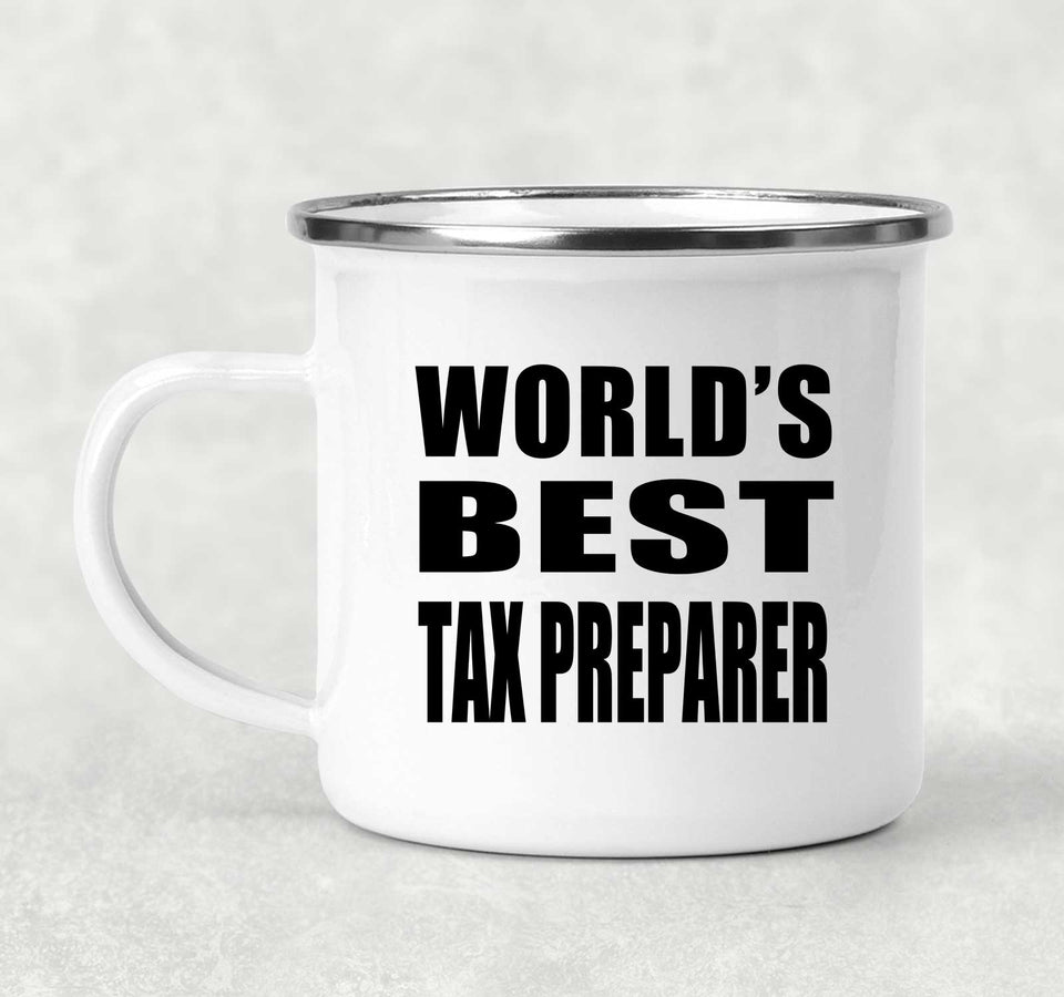 World's Best Tax Preparer - 12oz Camping Mug
