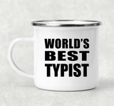 World's Best Typist - 12oz Camping Mug