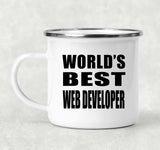 World's Best Web Developer - 12oz Camping Mug