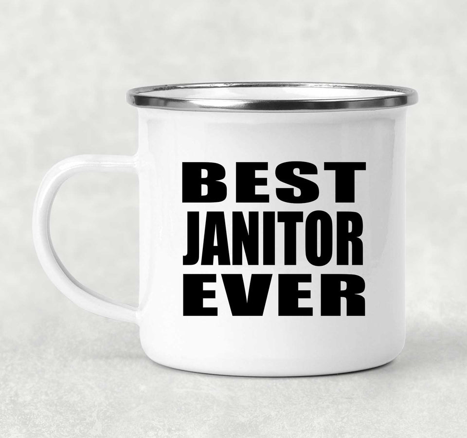 Best Janitor Ever - 12oz Camping Mug