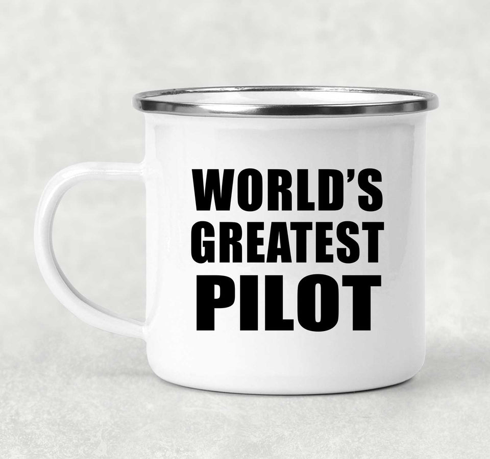 World's Greatest Pilot - 12oz Camping Mug