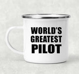 World's Greatest Pilot - 12oz Camping Mug