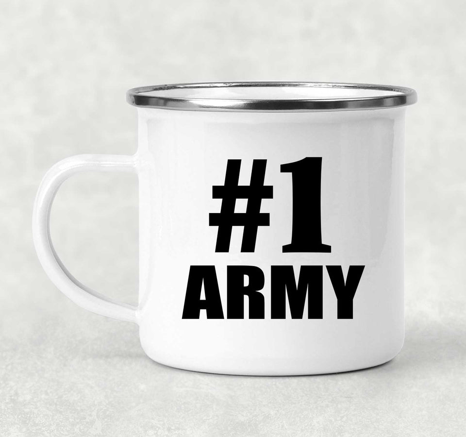 Number One #1 Army - 12oz Camping Mug