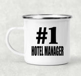 Number One #1 Hotel Manager - 12oz Camping Mug