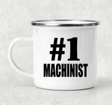 Number One #1 Machinist - 12oz Camping Mug