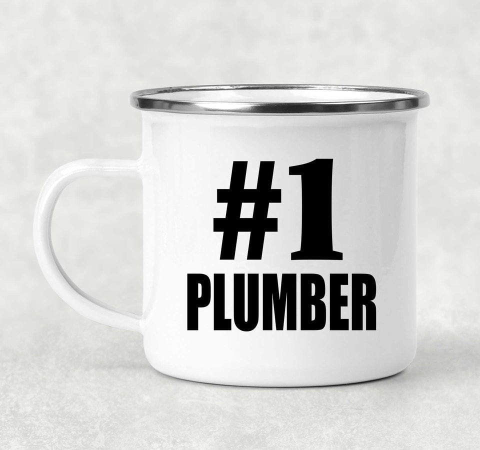 Number One #1 Plumber - 12oz Camping Mug