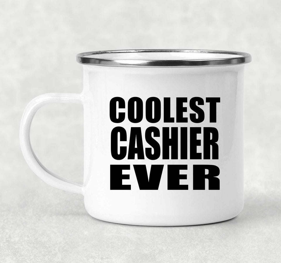 Coolest Cashier Ever - 12oz Camping Mug