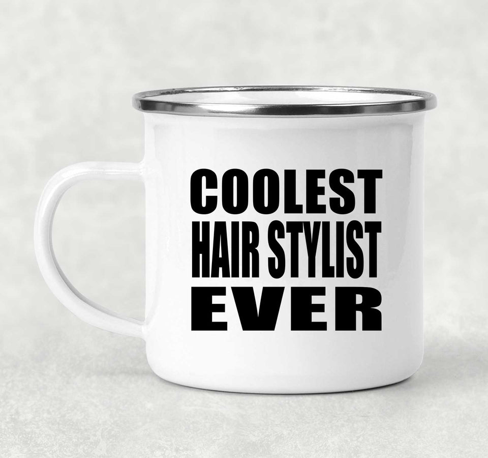 Coolest Hair Stylist Ever - 12oz Camping Mug