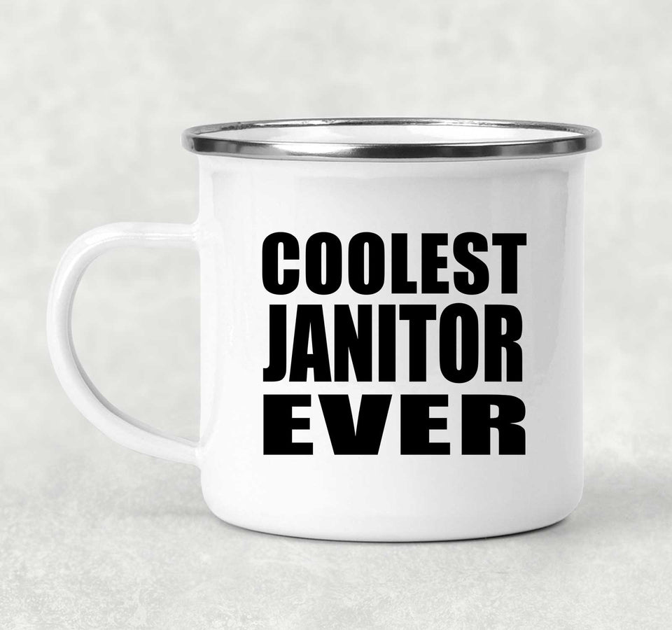 Coolest Janitor Ever - 12oz Camping Mug