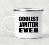 Coolest Janitor Ever - 12oz Camping Mug