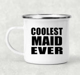 Coolest Maid Ever - 12oz Camping Mug