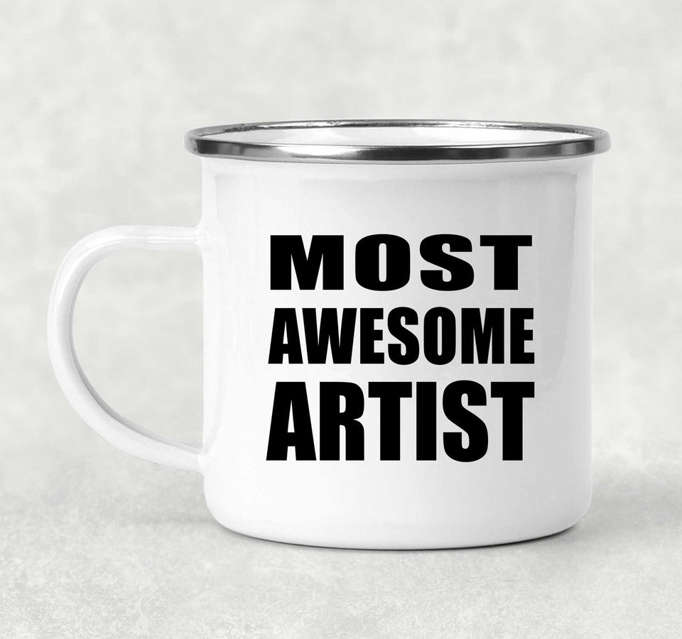Most Awesome Artist - 12oz Camping Mug