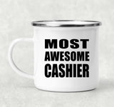 Most Awesome Cashier - 12oz Camping Mug
