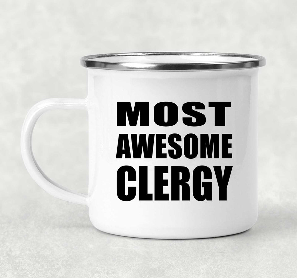 Most Awesome Clergy - 12oz Camping Mug