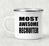 Most Awesome Recruiter - 12oz Camping Mug