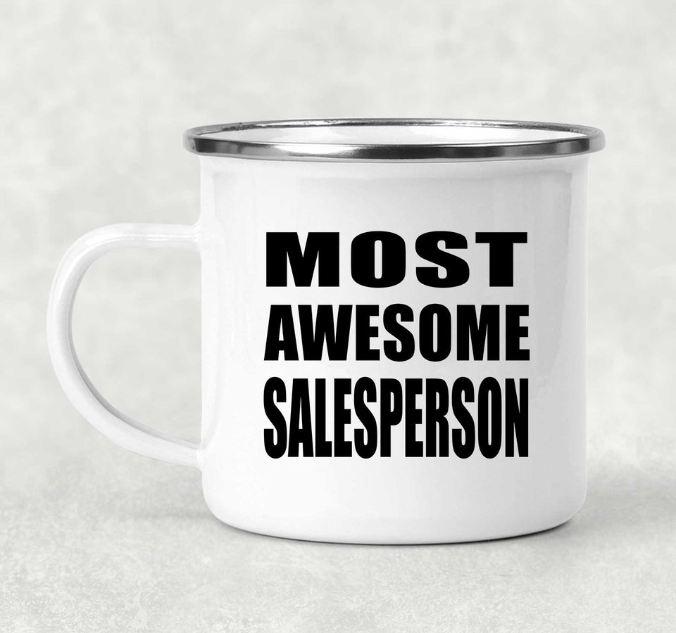 Most Awesome Salesperson - 12oz Camping Mug