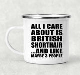 All I Care About Is British Shorthair - 12oz Camping Mug